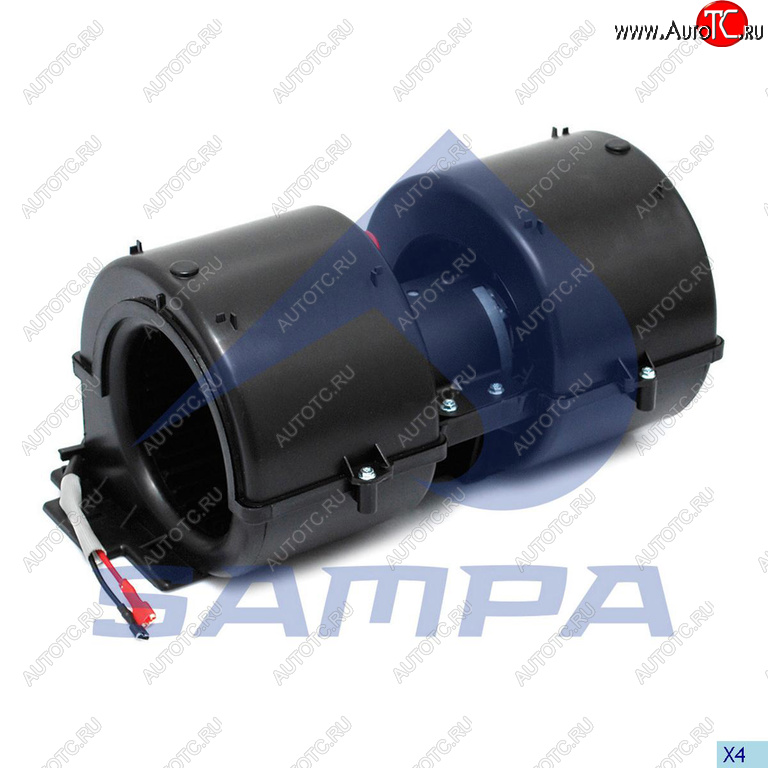 7 799 р. Вентилятор DAF 45FA отопителя салона SAMPA SAMPA 051.356  с доставкой в г. Кемерово