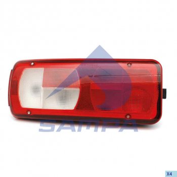 8 299 р. Фонарь задний DAF CF75IV,CF85IV,XF105 левый SAMPA SAMPA 051.480  с доставкой в г. Кемерово. Увеличить фотографию 1