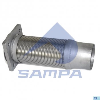 2 199 р. Гофра IVECO EuroTech выхлопной системы с фланцем (100х325мм) SAMPA SAMPA 060.233  с доставкой в г. Кемерово. Увеличить фотографию 1