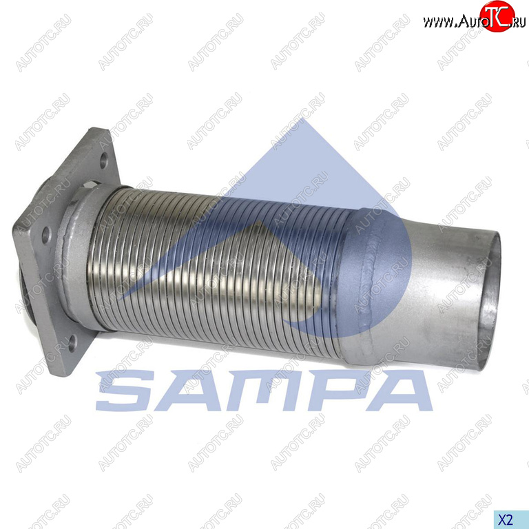 2 199 р. Гофра IVECO EuroTech выхлопной системы с фланцем (100х325мм) SAMPA SAMPA 060.233  с доставкой в г. Кемерово
