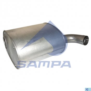 17 999 р. Глушитель IVECO SAMPA SAMPA 060.414  с доставкой в г. Кемерово. Увеличить фотографию 1