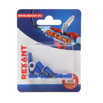111 р. Клемма (кольцо) d=5.3 под провод 1.5-2.5 кв.мм изолированная (10шт.) REXANT REXANT 06-0419-a  с доставкой в г. Кемерово. Увеличить фотографию 1