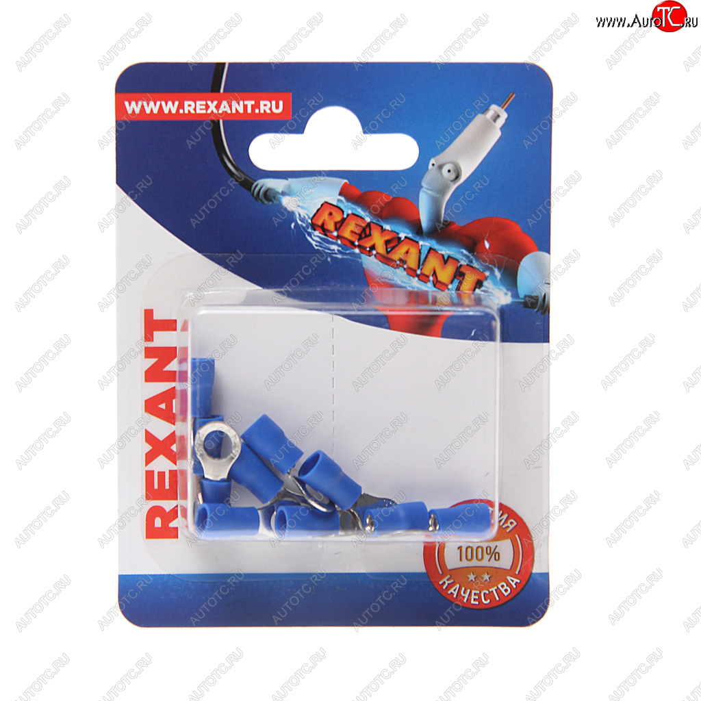 111 р. Клемма (кольцо) d=5.3 под провод 1.5-2.5 кв.мм изолированная (10шт.) REXANT REXANT 06-0419-a  с доставкой в г. Кемерово