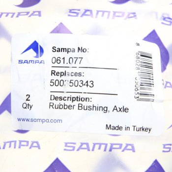 559 р. Сайлентблок IVECO Daily рычага переднего верхний (38х65х34) SAMPA SAMPA 061.077  с доставкой в г. Кемерово. Увеличить фотографию 3