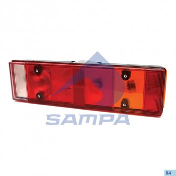 2 399 р. Фонарь задний IVECO левый (467х132мм) IVECO-разъем сзади SAMPA SAMPA 061.079  с доставкой в г. Кемерово. Увеличить фотографию 1