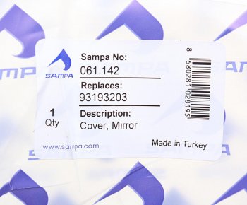 227 р. Крышка IVECO Eurotech,Eurostar,Eurotrakker,Eurocargo,Stralis корпуса зеркала SAMPA SAMPA 061.142  с доставкой в г. Кемерово. Увеличить фотографию 3