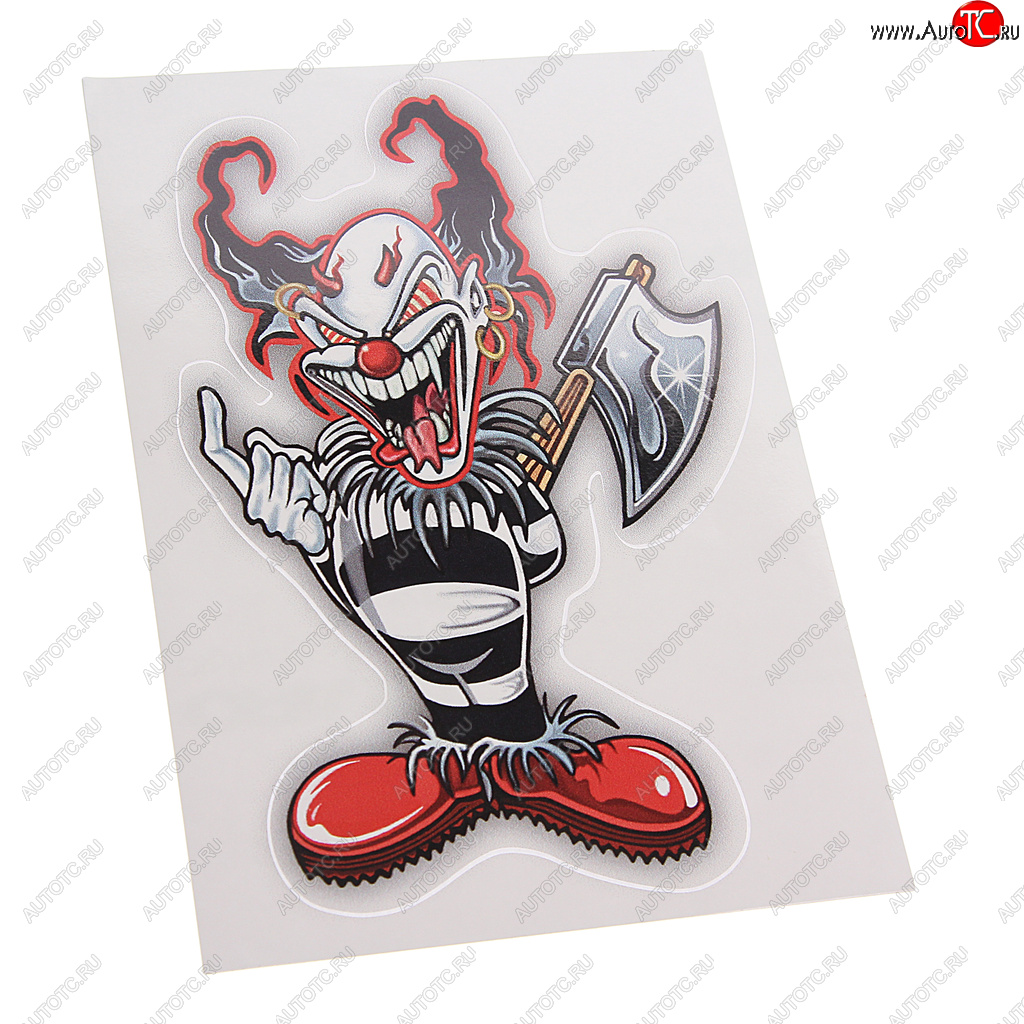 64 р. Наклейка виниловая вырезанная Joker 11х17см полноцветная AUTOSTICKERS AUTOSTICKERS 061320  с доставкой в г. Кемерово