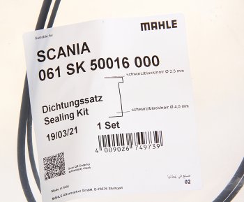 1 379 р. Кольцо уплотнительное SCANIA P,G,R,T series дв.DC11,DC12 гильзы цилиндра комплект MAHLE MAHLE 061sk50016000  с доставкой в г. Кемерово. Увеличить фотографию 2