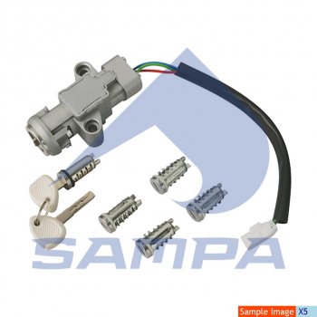 12 299 р. Замок зажигания IVECO Stralis с личинками комплект (замена на 500086531) SAMPA SAMPA 062.052  с доставкой в г. Кемерово. Увеличить фотографию 4