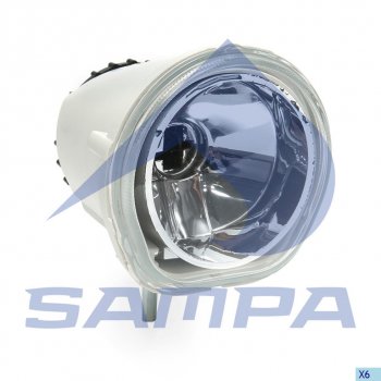 1 349 р. Фара противотуманная IVECO Stralis (03-) праваялевая наружная SAMPA SAMPA 062.068  с доставкой в г. Кемерово. Увеличить фотографию 1