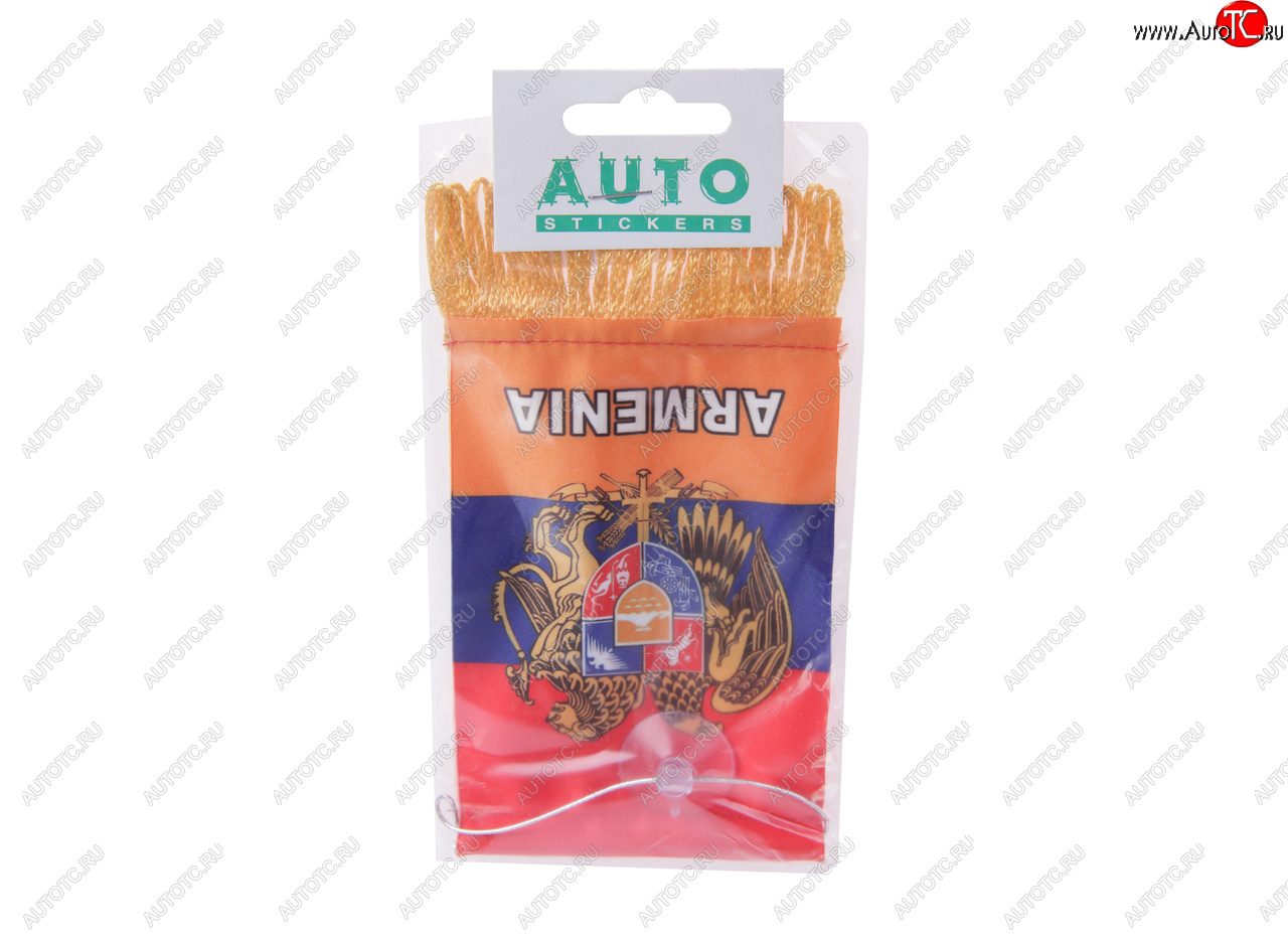 172 р. Вымпел ARMENIA с бахромой (8х12см) на присоске AUTOSTICKERS 06262  с доставкой в г. Кемерово