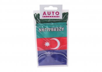 172 р. Вымпел AZERBAIJAN с бахромой (8х12см) на присоске AUTOSTICKERS 06263  с доставкой в г. Кемерово. Увеличить фотографию 1