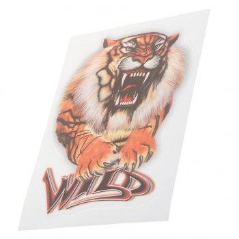 65 р. Наклейка виниловая Тигр (Wild) 16х12см полноцветная AUTOSTICKERS AUTOSTICKERS 063829  с доставкой в г. Кемерово. Увеличить фотографию 1