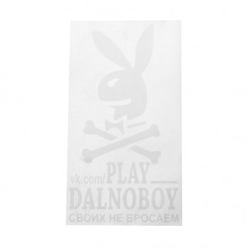 180 р. Наклейка виниловая вырезанная PLAY DALNOBOY Своих не бросаем 17х32см белая AUTOSTICKERS AUTOSTICKERS 065915хбл  с доставкой в г. Кемерово. Увеличить фотографию 1