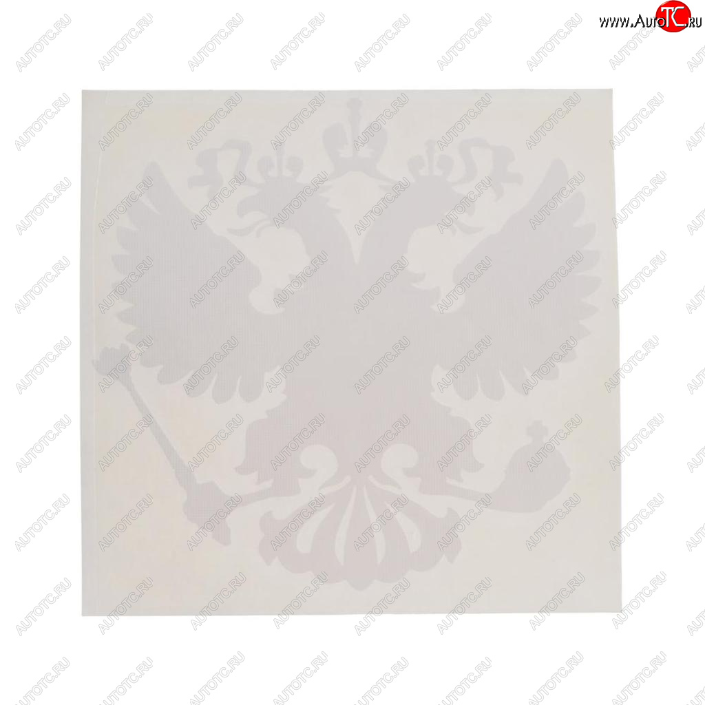 87 р. Наклейка виниловая вырезанная Герб России 10х10см белая AUTOSTICKERS AUTOSTICKERS 069562  с доставкой в г. Кемерово