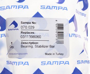 999 р. Втулка стабилизатора BPW переднего (50х70х94мм) SAMPA SAMPA 070.029  с доставкой в г. Кемерово. Увеличить фотографию 3