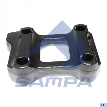 3 359 р. Кронштейн BPW крепления рессоры правой (без пальца) SAMPA SAMPA 070.327  с доставкой в г. Кемерово. Увеличить фотографию 1