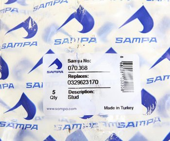 211 р. Шпилька колеса BPW GIGANT (M22х1.5х61, M22х2.0х48 L=113мм) SAMPA SAMPA 070.368  с доставкой в г. Кемерово. Увеличить фотографию 2