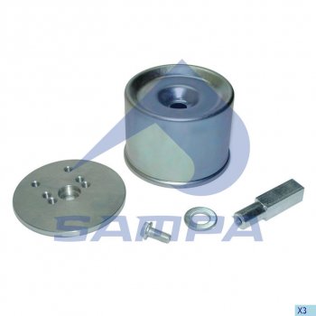 3 299 р. Ремкомплект BPW пневморессоры (стакан,палец,болты,плита) SAMPA SAMPA 070.601  с доставкой в г. Кемерово. Увеличить фотографию 1