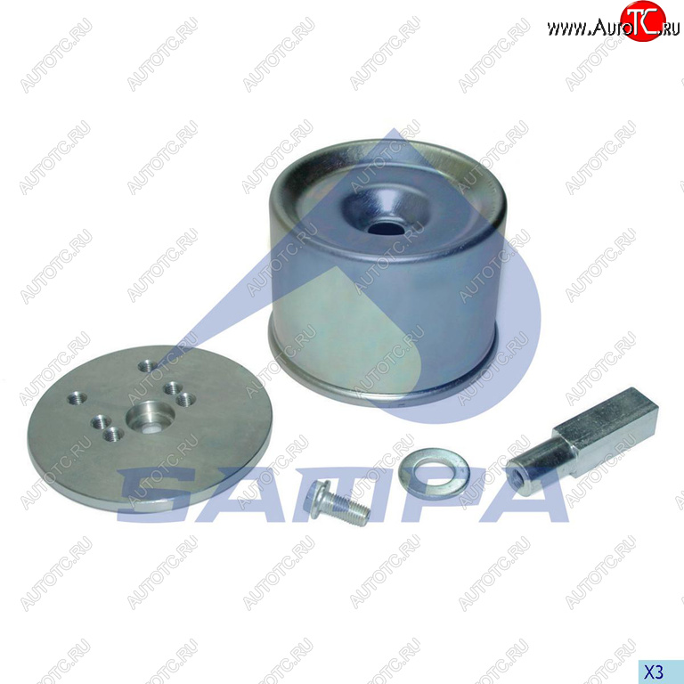 3 299 р. Ремкомплект BPW пневморессоры (стакан,палец,болты,плита) SAMPA SAMPA 070.601  с доставкой в г. Кемерово