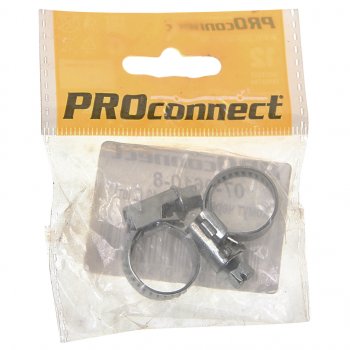 62 р. Хомут ленточный 010-016мм 2шт. (цена за упаковку) PROCONNECT PROCONNECT 07-0610-8  с доставкой в г. Кемерово. Увеличить фотографию 1