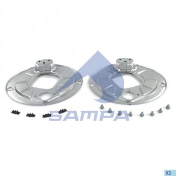 1 999 р. Щиток BPW барабана тормозного пылезащитный (комплект на ось, SN4220) SAMPA SAMPA 070.678  с доставкой в г. Кемерово. Увеличить фотографию 1