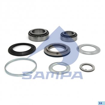 5 499 р. Ремкомплект BPW ступицы (ECO Plus,10-12т) (подшипники,уплотнения) SAMPA SAMPA 070.700  с доставкой в г. Кемерово. Увеличить фотографию 1