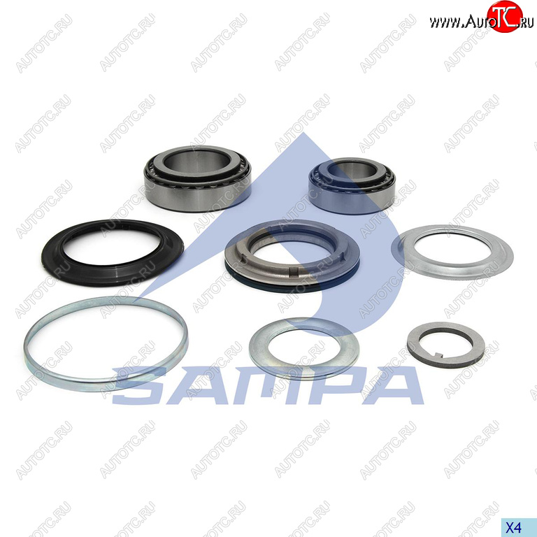 5 499 р. Ремкомплект BPW ступицы (ECO Plus,10-12т) (подшипники,уплотнения) SAMPA SAMPA 070.700  с доставкой в г. Кемерово
