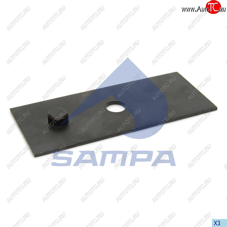 579 р. Пластина BPW рессоры (235х98х5) SAMPA SAMPA 071.016  с доставкой в г. Кемерово