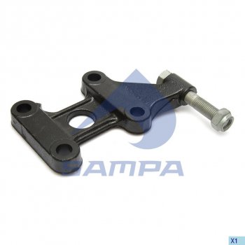 4 999 р. Подкладка BPW рессоры с креплением под амортизатор правая SAMPA SAMPA 071.052  с доставкой в г. Кемерово. Увеличить фотографию 1
