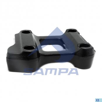 3 389 р. Кронштейн BPW крепления рессоры левой (без пальца) SAMPA SAMPA 071.071  с доставкой в г. Кемерово. Увеличить фотографию 1