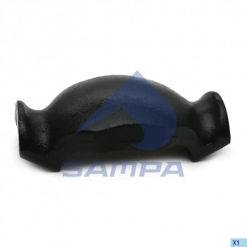 1 599 р. Сегмент BPW стремянки двойной под рессору L=70 (балка d=120мм) SAMPA SAMPA 071.100  с доставкой в г. Кемерово. Увеличить фотографию 1