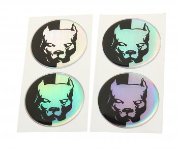 264 р. Эмблема диска колесного Pitbul негатив (6см) комплект 4шт. AUTOSTICKERS AUTOSTICKERS 071879  с доставкой в г. Кемерово. Увеличить фотографию 1