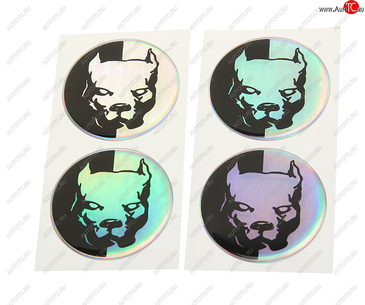 264 р. Эмблема диска колесного Pitbul негатив (6см) комплект 4шт. AUTOSTICKERS AUTOSTICKERS 071879  с доставкой в г. Кемерово