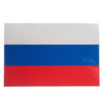95 р. Наклейка виниловая вырезанная RUS-флаг 30х20см полноцветная AUTOSTICKERS AUTOSTICKERS 071930  с доставкой в г. Кемерово. Увеличить фотографию 1