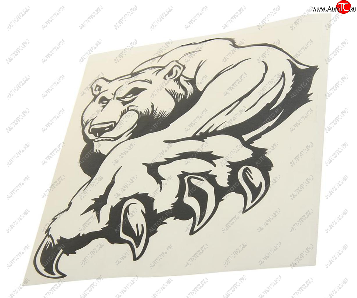 201 р. Наклейка виниловая вырезанная Медведь 23х25см черная AUTOSTICKERS AUTOSTICKERS 073040  с доставкой в г. Кемерово