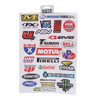 204 р. Наклейка виниловая вырезанная MOTEREX 25х35см в наборе полноцветная AUTOSTICKERS AUTOSTICKERS 073279  с доставкой в г. Кемерово. Увеличить фотографию 1