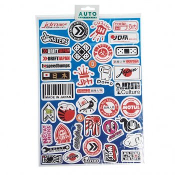 227 р. Наклейка виниловая JDM №9 25х35см в наборе 1лист AUTOSTICKERS AUTOSTICKERS 073767  с доставкой в г. Кемерово. Увеличить фотографию 1