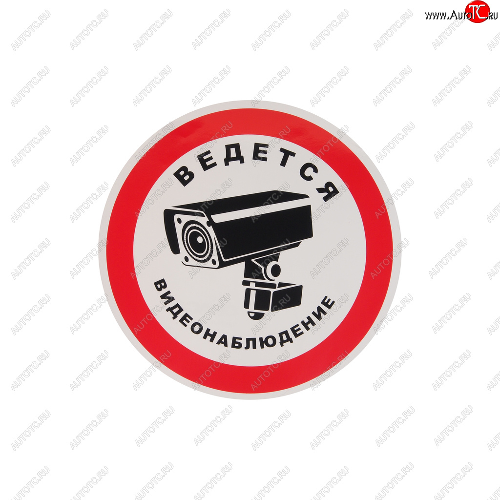 94 р. Наклейка-знак виниловая Ведется видеонаблюдение 20х20см в упаковке AUTOSTICKERS AUTOSTICKERS 07428068640  с доставкой в г. Кемерово