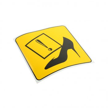 60 р. Наклейка-знак виниловая Начинающий водитель (туфля) 16х16см AUTOSTICKERS AUTOSTICKERS 07467069036  с доставкой в г. Кемерово. Увеличить фотографию 1