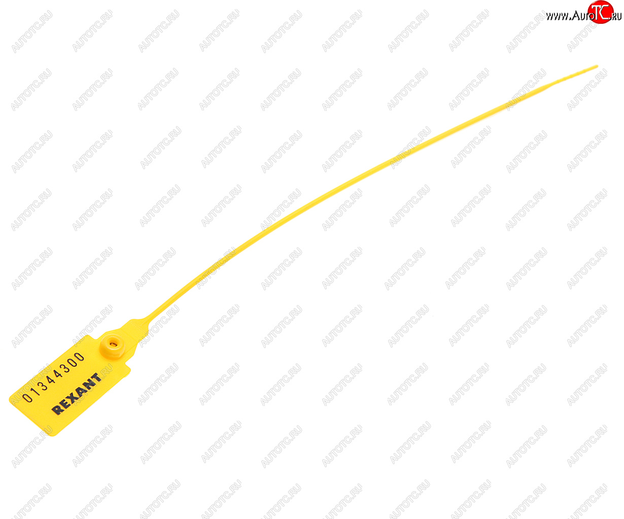 11 р. Пломба пластиковая L=220мм номерная (желтая) REXANT REXANT 07-6112  с доставкой в г. Кемерово