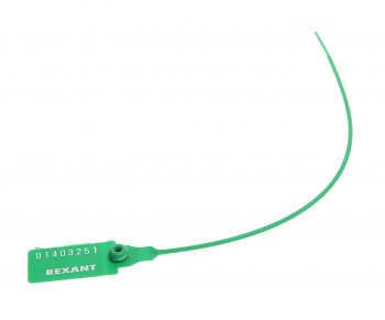 12 р. Пломба пластиковая L=220мм номерная (зеленая) REXANT REXANT 07-6113  с доставкой в г. Кемерово. Увеличить фотографию 1
