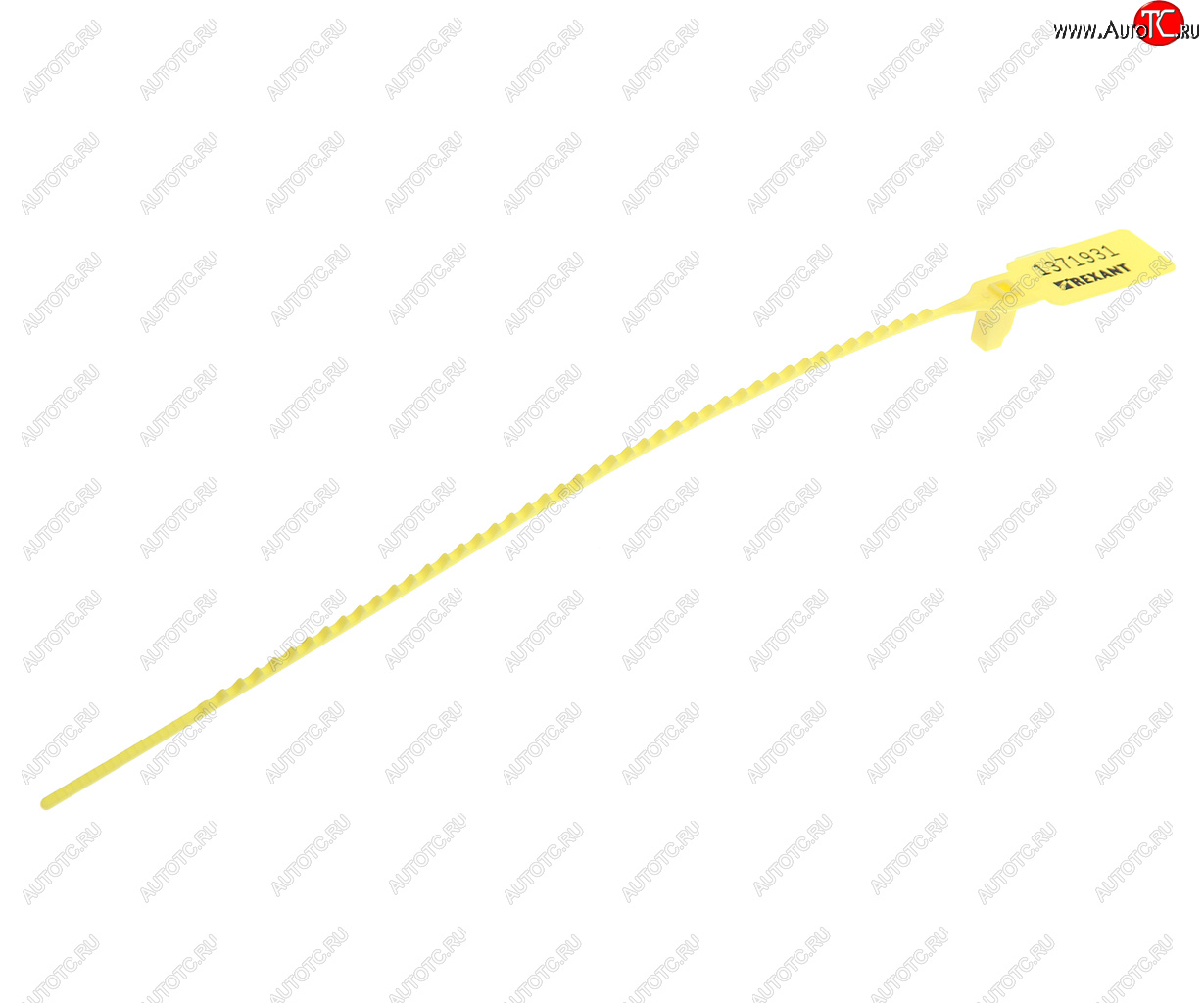 12 р. Пломба пластиковая L=255мм номерная (желтая) REXANT REXANT 07-6122  с доставкой в г. Кемерово
