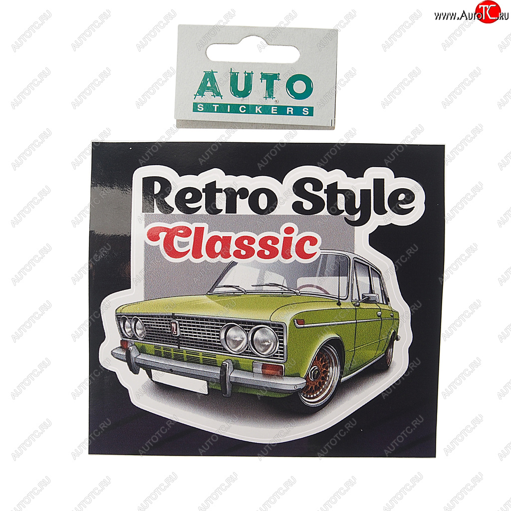 55 р. Наклейка виниловая Retro Style Classic 10х11см полноцветная AUTOSTICKERS AUTOSTICKERS 078618  с доставкой в г. Кемерово