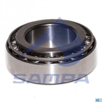 1 579 р. Подшипник ступицы MAN SAF (60x110x38.3мм) SAMPA SAMPA 079.010  с доставкой в г. Кемерово. Увеличить фотографию 1