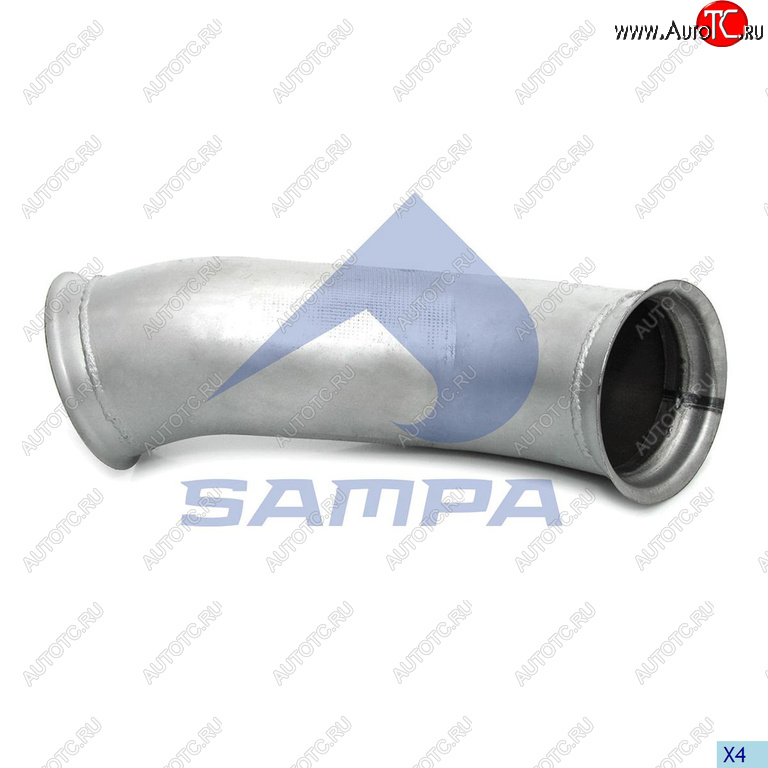 3 999 р. Труба приемная глушителя VOLVO FH SAMPA SAMPA 079.190  с доставкой в г. Кемерово