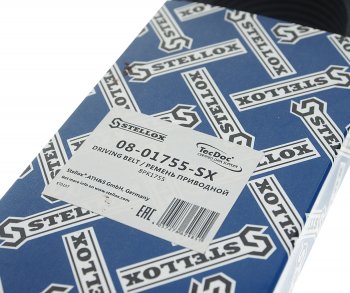 2 099 р. Ремень приводной поликлиновой 8PK1755 JCB 426 (дв.CUMMINS QSB5.9) STELLOX STELLOX 08-01755-sx  с доставкой в г. Кемерово. Увеличить фотографию 4