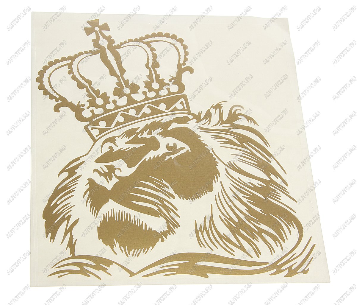 172 р. Наклейка виниловая вырезанная Лев корона (царь) 18х20см золото AUTOSTICKERS AUTOSTICKERS 080673  с доставкой в г. Кемерово
