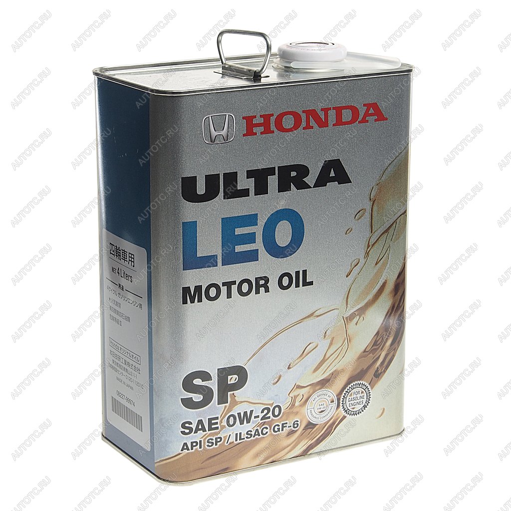 6 649 р. Масло моторное HONDA 0W20 синт.4л ULTRA LEO SN OE HONDA 08227-99974  с доставкой в г. Кемерово