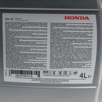 6 699 р. Масло моторное HONDA 0W20 синт.4л HFE-20 OE HONDA 08232-p99-k4lhe  с доставкой в г. Кемерово. Увеличить фотографию 1